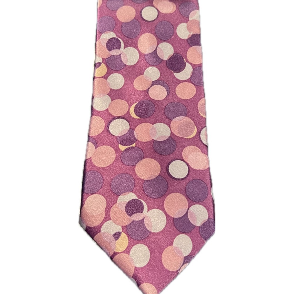 Ted Baker London Pink and Purple Polka Dot Tie